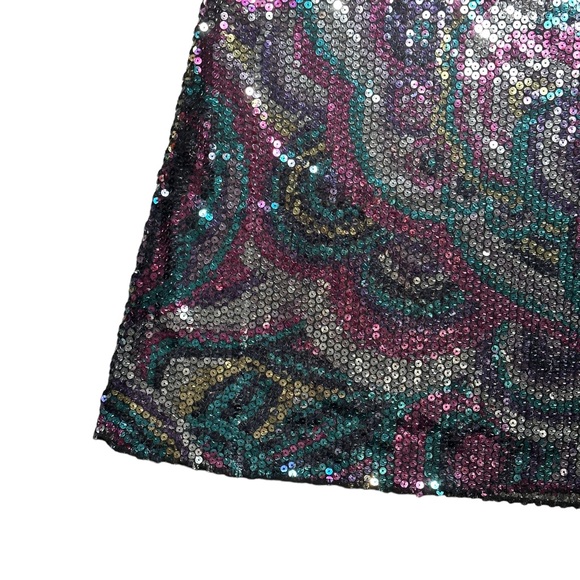 Free People Intimate Mesh Sequin Slip Dress US M - Picture 3 of 10